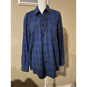 Vintage 1990’s Forest Trail flannel top - large